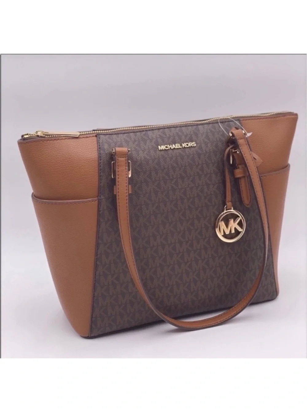 Michael Kors Charlotte Top-Zip Tote Bag